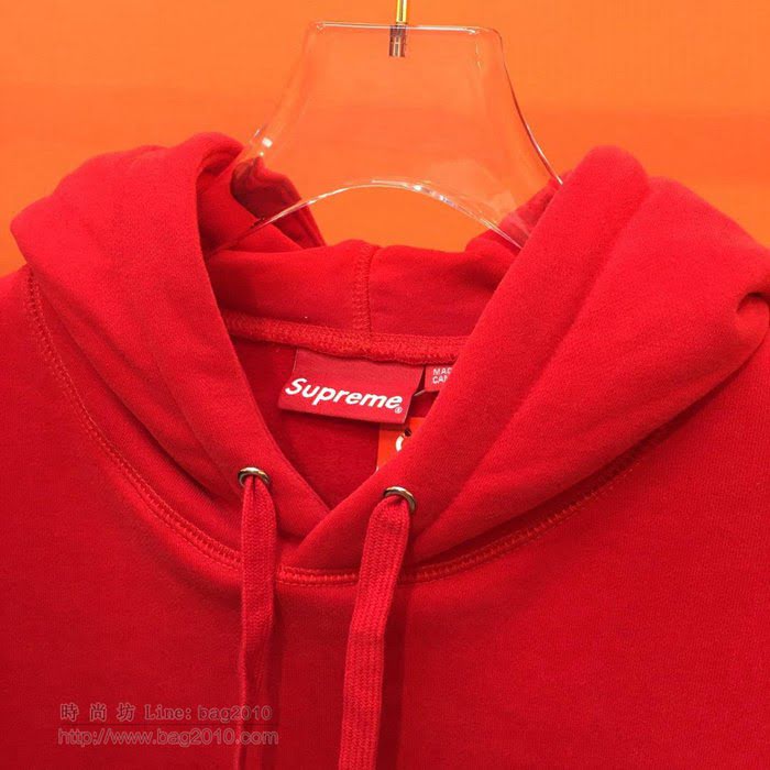 Supreme男裝 19-20FW施華洛世奇新款 最高品質 紅色 Supreme男士連帽套頭衛衣 男士秋季最新單品  tzy2358